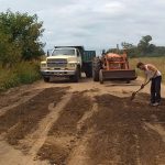 Bacheo de un bajo en Albarellos